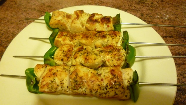 Brochettes de poulet à la mexicaine